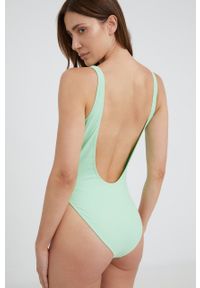 Juicy Couture jednoczęściowy strój kąpielowy kolor turkusowy miękka miseczka. Kolor: turkusowy. Materiał: materiał. Wzór: nadruk #3