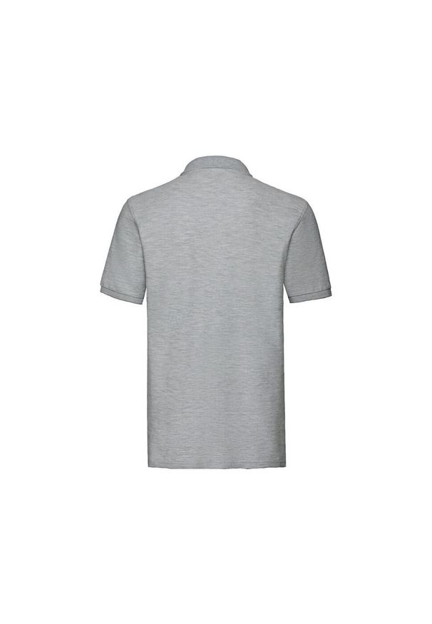 FRUIT OF THE LOOM - Męska Koszulka Polo Premium. Typ kołnierza: polo. Kolor: szary