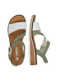 Rieker Sandały V3660-52 Zielony. Kolor: zielony. Materiał: syntetyk, materiał #5