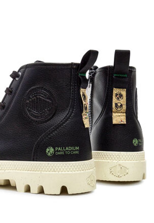 Palladium Trampki 74378-008-M Czarny. Kolor: czarny. Materiał: skóra