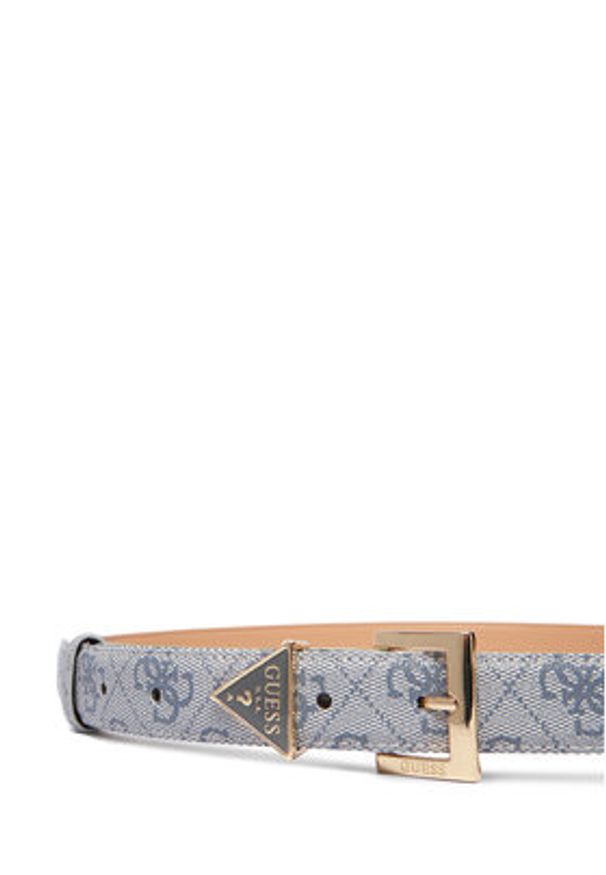 Guess Pasek Damski BW9291 P5425 Szary. Kolor: szary. Materiał: skóra