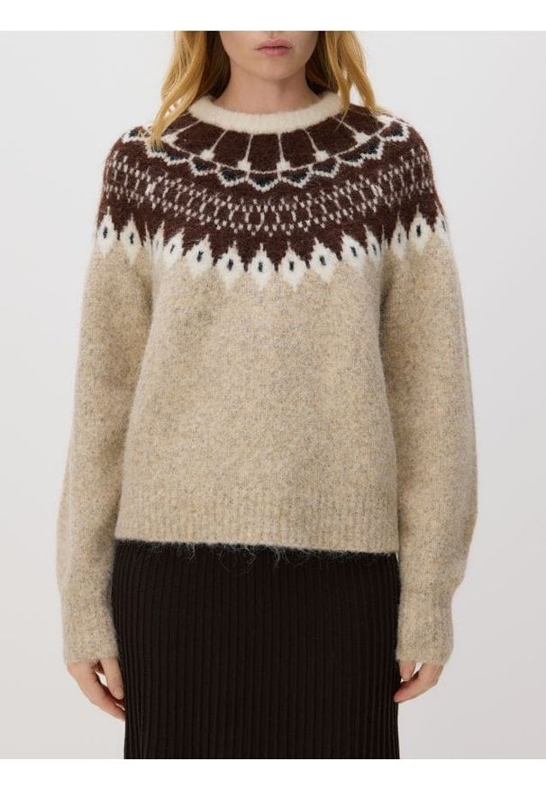 Reserved - Sweter z dodatkiem wełny - wielobarwny. Materiał: wełna