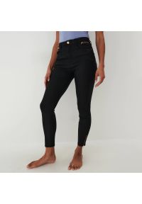 Mohito - Spodnie skinny ze wzorem - Szary. Kolor: szary