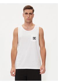 DC Tank top Star Pocket Tt ADYZT05378 Biały Regular Fit. Kolor: biały. Materiał: bawełna