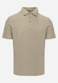 Born2be - Ciemnozielona Gładka Koszulka Polo o Klasycznym Kroju Sinopea. Okazja: na co dzień, do pracy, na spotkanie biznesowe. Typ kołnierza: polo. Kolor: zielony. Materiał: jeans. Wzór: gładki. Styl: klasyczny #7