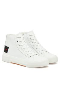 Love Moschino - LOVE MOSCHINO Trampki JA15022G1MIA0100 Biały. Kolor: biały. Materiał: skóra #3