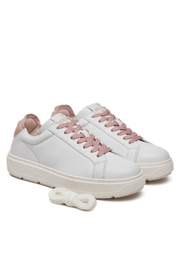 Love Moschino - LOVE MOSCHINO Sneakersy JA15174G1MIA310C Biały. Kolor: biały. Materiał: skóra