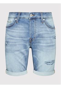 Jack & Jones - Jack&Jones Szorty jeansowe Rick Icon 12201638 Niebieski Regular Fit. Kolor: niebieski. Materiał: jeans #4