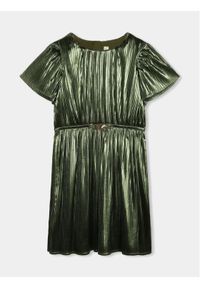 MICHAEL KORS KIDS Sukienka codzienna R12172 Zielony Regular Fit. Okazja: na co dzień. Kolor: zielony. Materiał: syntetyk. Typ sukienki: proste. Styl: casual