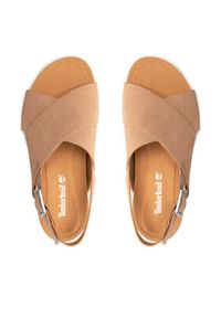 Timberland Sandały MalibuWaves Basic X Strap TB0A41MQCW81 Brązowy. Kolor: brązowy. Materiał: skóra, zamsz #5