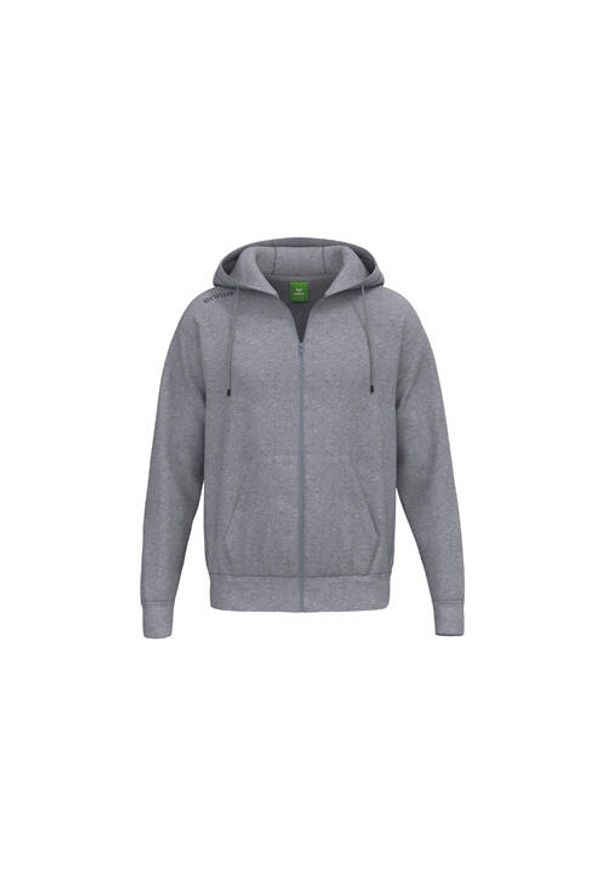 ERIMA - Kurtka z kapturem Erima TS. Typ kołnierza: kaptur. Kolekcja: plus size. Kolor: szary. Materiał: bawełna