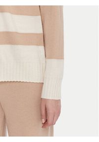 United Colors of Benetton - United Colors Of Benetton Sweter 102HE203V Beżowy Boxy Fit. Kolor: beżowy. Materiał: syntetyk #5
