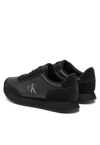 Calvin Klein Jeans Sneakersy Runner Laceup Low Mix Mg YW0YW01798 Czarny. Kolor: czarny. Materiał: skóra