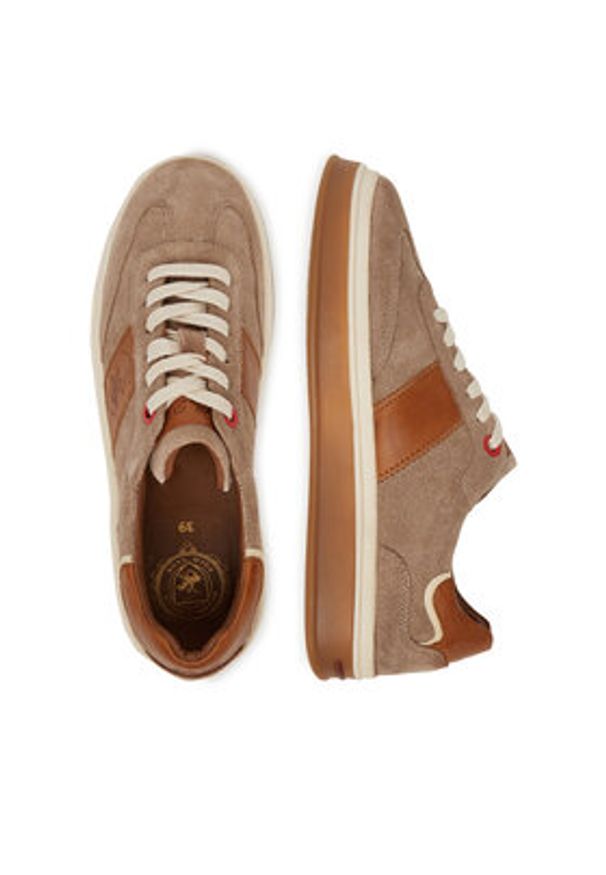 Beverly Hills Polo Club Sneakersy WI34-3410-17438-01 Brązowy. Kolor: brązowy. Materiał: zamsz, skóra