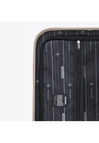 Wittchen - Średnia walizka z ABS-u z żebrowaniem beżowa. Kolor: beżowy. Materiał: guma #3