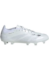 Adidas - Buty piłkarskie adidas Predator Elite Fg U IE1803 białe. Zapięcie: sznurówki. Kolor: biały. Materiał: materiał, syntetyk. Szerokość cholewki: normalna. Sport: piłka nożna #2