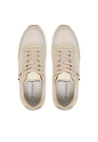 Patrizia Pepe Sneakersy PPJ917.02 Beżowy. Kolor: beżowy. Materiał: skóra #7