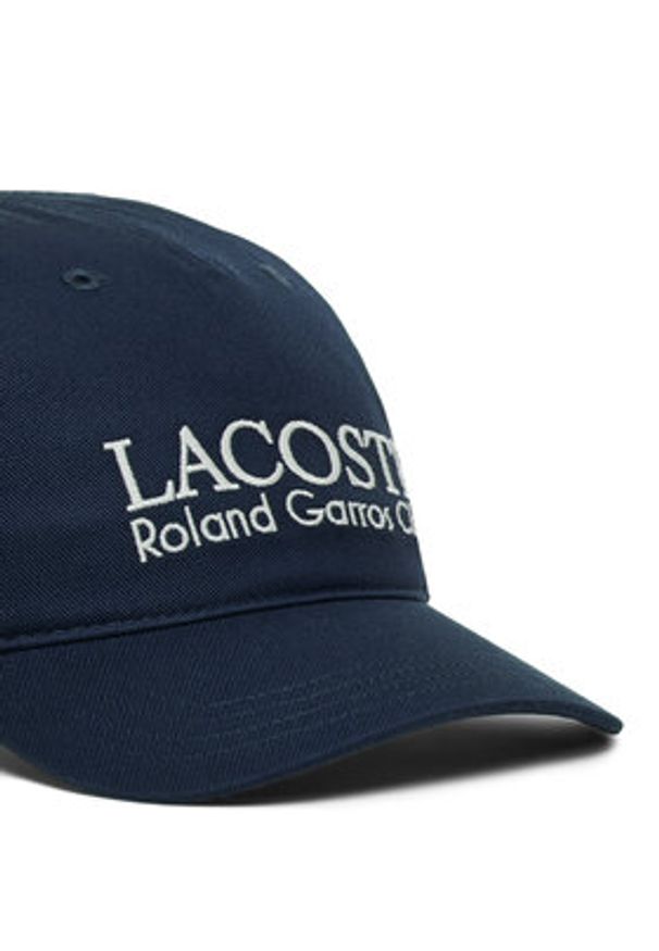 Lacoste Czapka z daszkiem RK0378 Granatowy. Kolor: niebieski. Materiał: bawełna