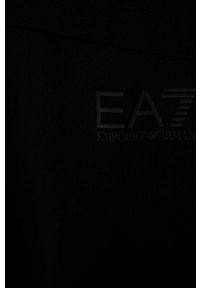 EA7 Emporio Armani dres bawełniany dziecięcy kolor czarny. Okazja: na co dzień. Kolor: czarny. Materiał: bawełna, dresówka. Długość: długie. Styl: casual #2