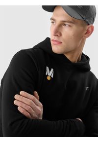 4f - 4F Bluza dresowa nierozpinana z kapturem uniseks 4F x Drift Masters - czarna XXL. Okazja: na co dzień. Typ kołnierza: kaptur. Kolor: czarny. Materiał: dresówka. Styl: sportowy, casual