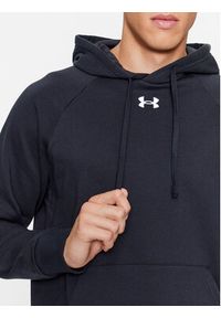 Under Armour Bluza Ua Rival Fleece Hoodie 1379757 Czarny Loose Fit. Kolor: czarny. Materiał: bawełna