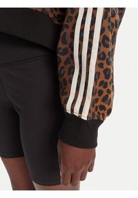 Adidas - adidas Bluza Leopard JW7303 Brązowy Regular Fit. Kolor: brązowy. Materiał: bawełna #4