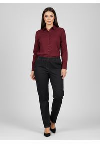 Moda Size Plus Iwanek - Eleganckie grafitowe spodnie Jeangaliny02 o kroju regular PLUS SIZE XXL OVERSIZE JESIEŃ. Okazja: na co dzień. Kolekcja: plus size. Kolor: szary. Materiał: poliester, tkanina, bawełna, wiskoza, jeans, materiał. Sezon: jesień. Styl: elegancki #1