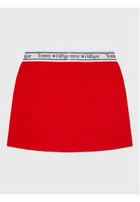 TOMMY HILFIGER - Tommy Hilfiger Spódnica KG0KG07158 M Czerwony Regular Fit. Kolor: czerwony. Materiał: bawełna #3
