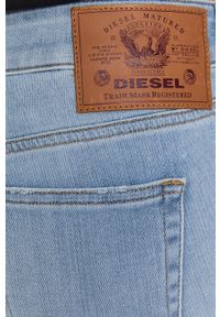 Diesel Jeansy D-ebbey damskie high waist. Stan: podwyższony. Kolor: niebieski