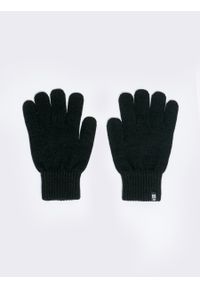 Big-Star - Rękawiczki męskie czarne Avgust 906. Kolor: czarny. Materiał: wełna, dzianina. Sezon: zima, jesień. Styl: elegancki, klasyczny, sportowy #2