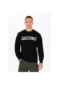 PITBULL - Bluza sportowa męska Pitbull West Coast Crewneck Hilltop Terry Group. Kolor: czarny