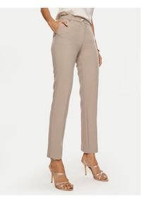 Marciano Guess Chinosy Celia 4BGB04 7046A Beżowy Regular Fit. Kolor: beżowy. Materiał: syntetyk