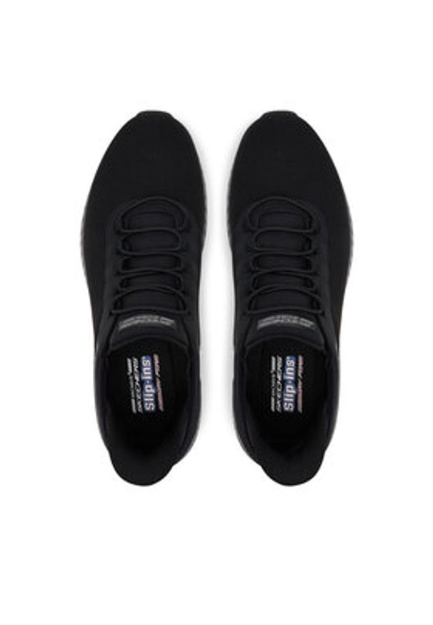 skechers - Skechers Sneakersy Bobs Squad Chaos-Tough Walk 118303/BBK Czarny. Kolor: czarny. Materiał: materiał