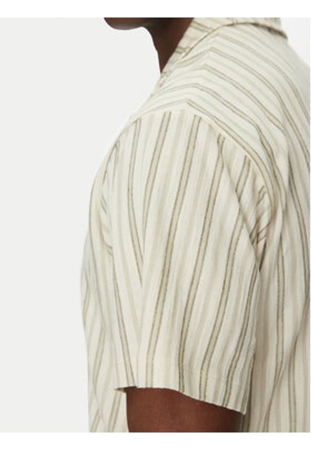 Jack & Jones - Jack&Jones Koszula Bluleo 12275085 Beżowy Relaxed Fit. Kolor: beżowy. Materiał: bawełna