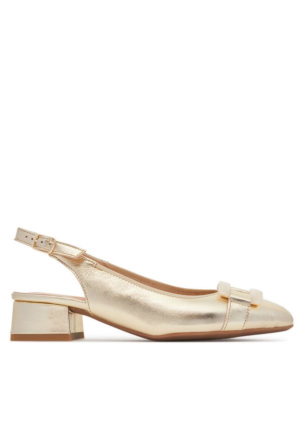 Czółenka Ara. Kolor: złoty