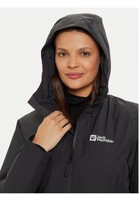 Jack Wolfskin Kurtka przeciwdeszczowa Wisper Ins A61893 Czarny Regular Fit. Kolor: czarny. Materiał: syntetyk #4
