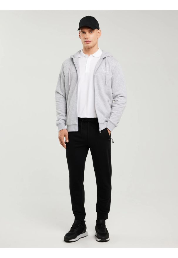 Big-Star - Spodnie męskie dresowe czarne Pylyp 906. Kolor: czarny. Materiał: dresówka