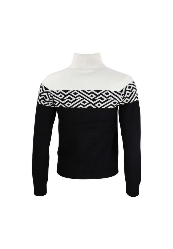 PEAK MOUNTAIN - Bardzowy golf 1/2 zamek damski Peak Mountain. Typ kołnierza: golf. Kolor: czarny. Materiał: polar. Sezon: zima. Sport: golf