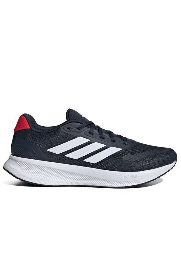 Adidas - Buty adidas Runfalcon 5 JI0873 - granatowe. Zapięcie: sznurówki. Kolor: niebieski. Materiał: materiał, guma. Szerokość cholewki: normalna. Model: Adidas Cloudfoam