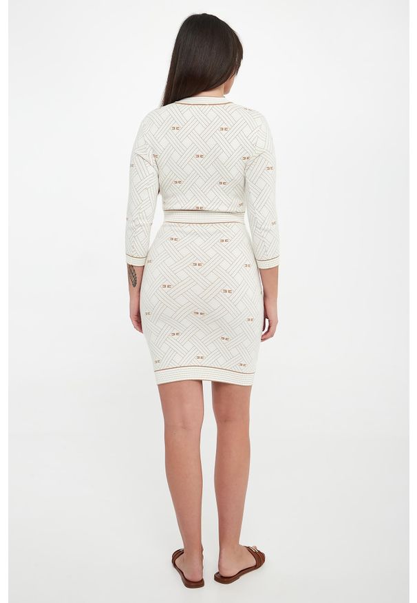 Elisabetta Franchi - Sukienka żakardowa mini ELISABETTA FRANCHI. Materiał: żakard. Długość: mini