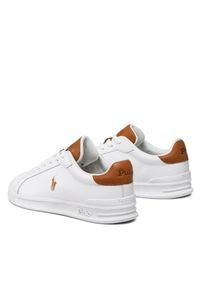 Polo Ralph Lauren Sneakersy Hrt Ct II 09877598001 Biały. Kolor: biały. Materiał: skóra #3