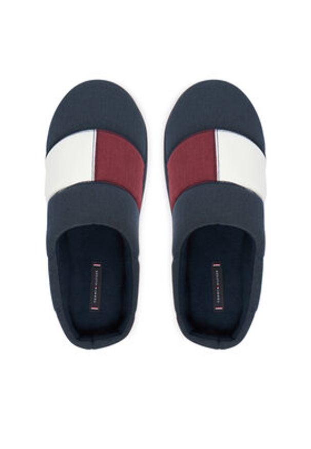 TOMMY HILFIGER - Tommy Hilfiger Kapcie Flag House FM0FM05613 Granatowy. Kolor: niebieski. Materiał: materiał