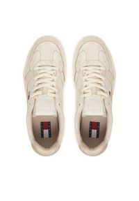 Tommy Jeans Sneakersy Archive '98 Court EN0EN02984 Beżowy. Kolor: beżowy. Materiał: skóra #4