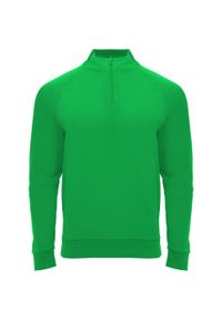 ROLY - Bluza Z Długim Rękawem Dla Dorosłych Unisex Epiro Quarter Zip. Kolor: zielony. Długość rękawa: długi rękaw. Długość: długie