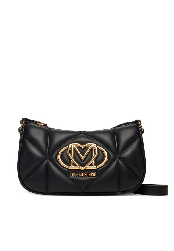 Love Moschino - LOVE MOSCHINO Torebka JC4083PP0NLC0000 Czarny. Kolor: czarny. Materiał: skórzane