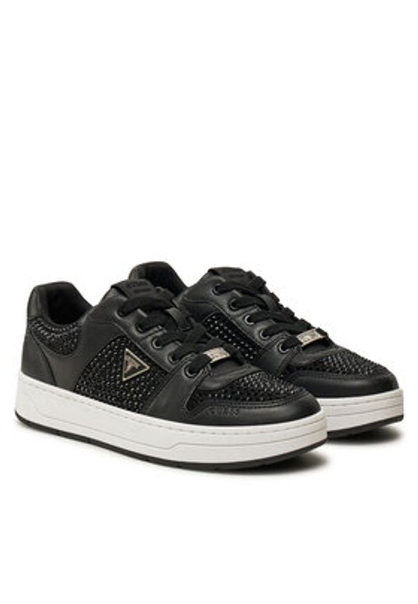 Guess Sneakersy Naresa2 FLFNRS ELE12 Czarny. Kolor: czarny. Materiał: skóra