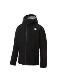 Kurtka The North Face Dryzzle Futurelight 0A7QB2JK31 - czarna. Kolor: czarny. Materiał: nylon, poliester. Wzór: aplikacja. Styl: elegancki. Sport: turystyka piesza