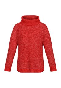 Regatta - Damski Sweter Z Dzianiny Kensley. Kolor: czerwony. Materiał: dzianina #1