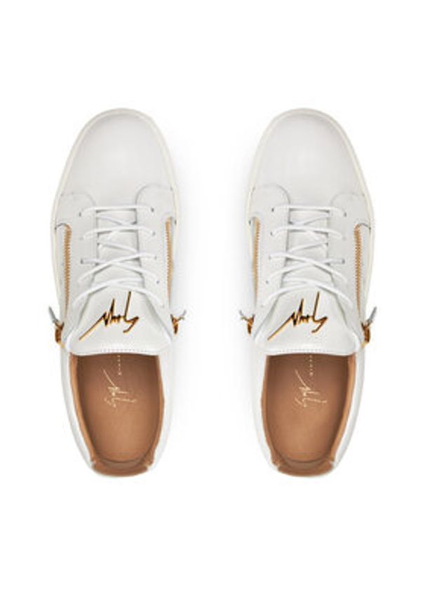 Giuseppe Zanotti Sneakersy RM40033 Biały. Kolor: biały. Materiał: skóra