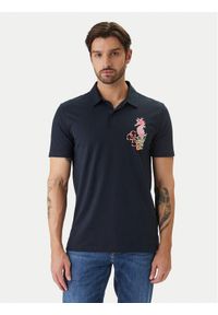 Guess Polo F6GP01 K8FQ4 Granatowy Regular Fit. Typ kołnierza: polo. Kolor: niebieski. Materiał: bawełna #1